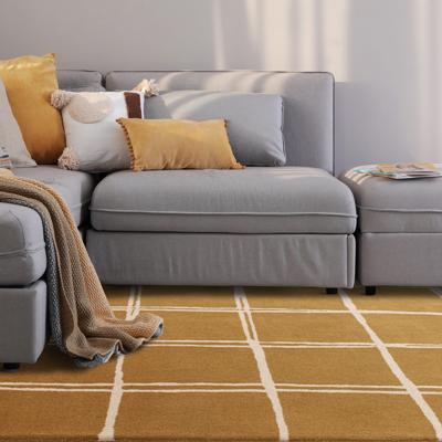 Easy Living - Vloerkleed Albany Grid Gold Rug -