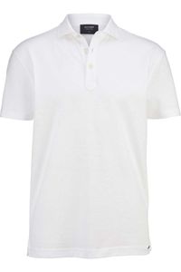 OLYMP SIGNATURE Tailored Fit Polo shirt Korte mouw wit