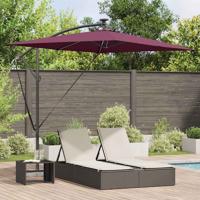 VidaXL Parasol bordeaux rood 294 x 200 x 270 cm polyester en aluminium