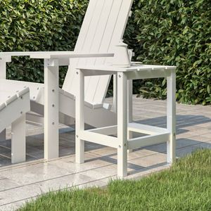 Tuintafel Adirondack 38x38x46 cm HDPE wit