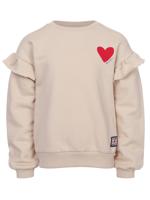 LOOXS Little winter sweater meisjes - zand - ruffle