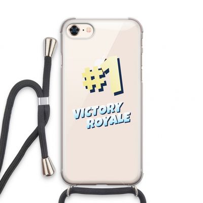 Victory Royale: iPhone 8 Transparant Hoesje met koord