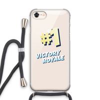 Victory Royale: iPhone 8 Transparant Hoesje met koord