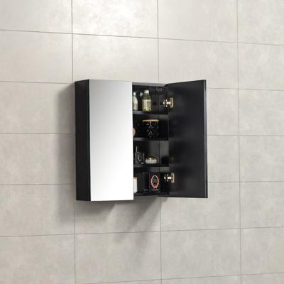 Spiegelkast Tieme in mat zwart 60x70x16cm