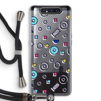 8-bit N°9: Samsung Galaxy A80 Transparant Hoesje met koord