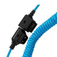 Kondor Blue D-Tap Extension Male to Female Coiled Cable