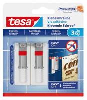 Klevende schroef tesa tegels metaal 3kg verstelb | 6 stuks