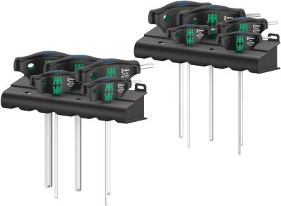 Wera 454/10 hf set imperial 1 stiftsleutelset t-greep h