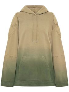 Dion Lee hoodie matelassé Sunfade à effet dégradé - Vert