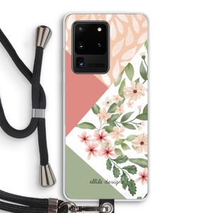 Sweet heaven geometrics: Samsung Galaxy S20 Ultra Transparant Hoesje met koord