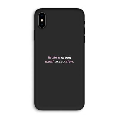 uzelf graag zien: iPhone XS Max Biologisch afbreekbaar hoesje