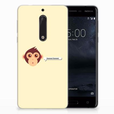 Nokia 5 Telefoonhoesje met Naam Monkey Nokia 5 Telefoonhoesje met Naam Monkey