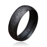 LGT JWLS Heren Ring - Ancient Runic Black-20mm LGT JWLS Heren Ring - Ancient Runic Black-20mm