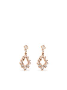 Suzanne Kalan boucles d'oreilles en or rose 18ct pavées de diamants