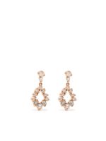 Suzanne Kalan boucles d'oreilles en or rose 18ct pavées de diamants - thumbnail