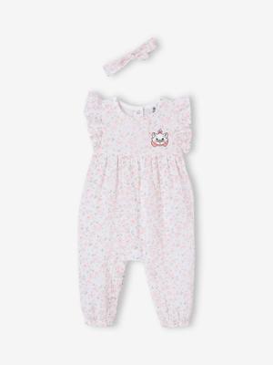 DISNEY ANIMALS jumpsuit en haarband Marie de Aristokatten ecru
