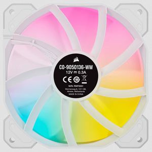 Corsair Casefan iCUE SP120 RGB Elite Performance White (Single Pack) , 120mm