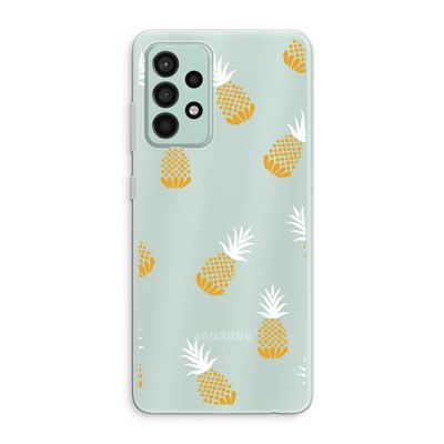 Ananasjes: Samsung Galaxy A52s 5G Transparant Hoesje