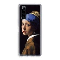 The Pearl Earring: Sony Xperia 5 Transparant Hoesje