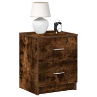 Nachtkastje met 2 lades 40x36x50 cm gerookt eikenkleurig Nachtkastje met 2 lades 40x36x50 cm gerookt eikenkleurig