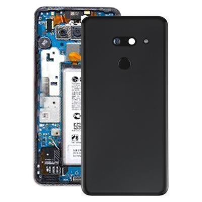 Batterij achtercover met camera lens & vingerafdruk sensor voor LG G8 ThinQ/G820/G820N/G820QM7 (zwart)