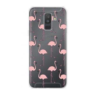 Anything Flamingoes: Samsung Galaxy A6 Plus (2018) Transparant Hoesje