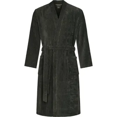 Cawö Cawo Heren Extra licht Kimono 6540 basalt 54