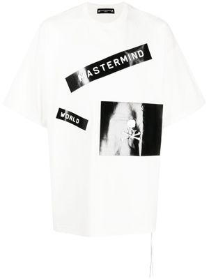 Mastermind World t-shirt en coton à logo imprimé - Blanc