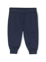 Roberto Cavalli Junior pantalon de jogging à patch logo - Bleu