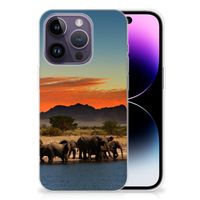 Apple iPhone 14 Pro TPU Hoesje Olifanten