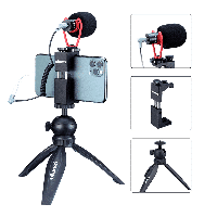 Ulanzi Smartphone vlog KIT: mini-statief, telefoonhouder & microfoon Ulanzi Smartphone vlog KIT: mini-statief, telefoonhouder & microfoon