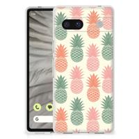 Google Pixel 7A | Siliconen Case | Ananas