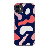 Memphis Shapes Pink: Volledig geprint iPhone 11 Hoesje