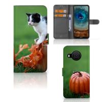 Nokia X10 | Nokia X20 | Telefoonhoesje | Met pasjeshouder | Kitten Nokia X10 | Nokia X20 | Telefoonhoesje | Met pasjeshouder | Kitten