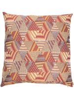 Missoni Home coussin à motif géométrique en jacquard - Rouge - thumbnail