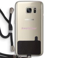 kwetsbaar: Samsung Galaxy S7 Transparant Hoesje met koord