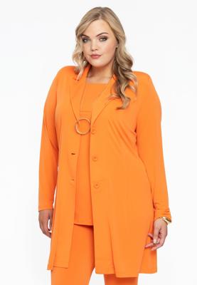 Yoek Blazer long | Oranje | Maat 58/60