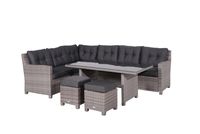 Blue bird L/D set 5-dlg links organic grey 2-h/ reflex black - Garden impressions