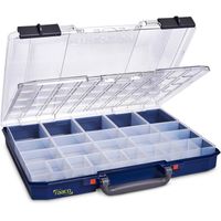 raaco CarryLite 55 5x10-25/DLU Blauw Polycarbonaat (PC), Polypropyleen (PP) - thumbnail