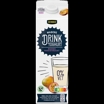 Jumbo Drinkyoghurt Mango/ Passievrucht 0% Vet 1 L