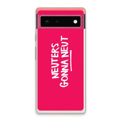 Neuters (roze): Google Pixel 6 Transparant Hoesje