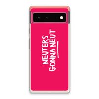 Neuters (roze): Google Pixel 6 Transparant Hoesje