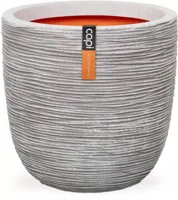 Capi nature bol rib nl kunststof bloempot 35x34 cm ivoor