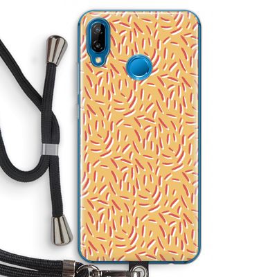 Camouflage: Huawei P20 Lite Transparant Hoesje met koord