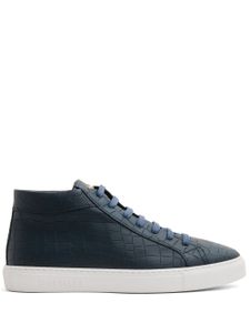 Hide&Jack Essence high-top leather sneakers - Bleu