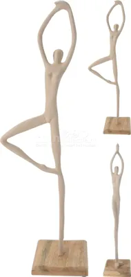 Beeld Figuur Taupe 50cm Assorti 1st