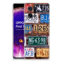 OPPO Find X5 | Siliconen hoesje | met foto Kentekenplaten