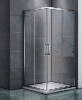 Douchecabine 100x100 Emilia Hoekinstap Vierkant Chroom
