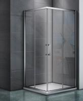 Douchecabine 100x100 Emilia Hoekinstap Vierkant Chroom