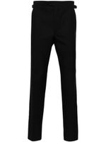 FURSAC pantalon de smoking en laine texturée - Noir